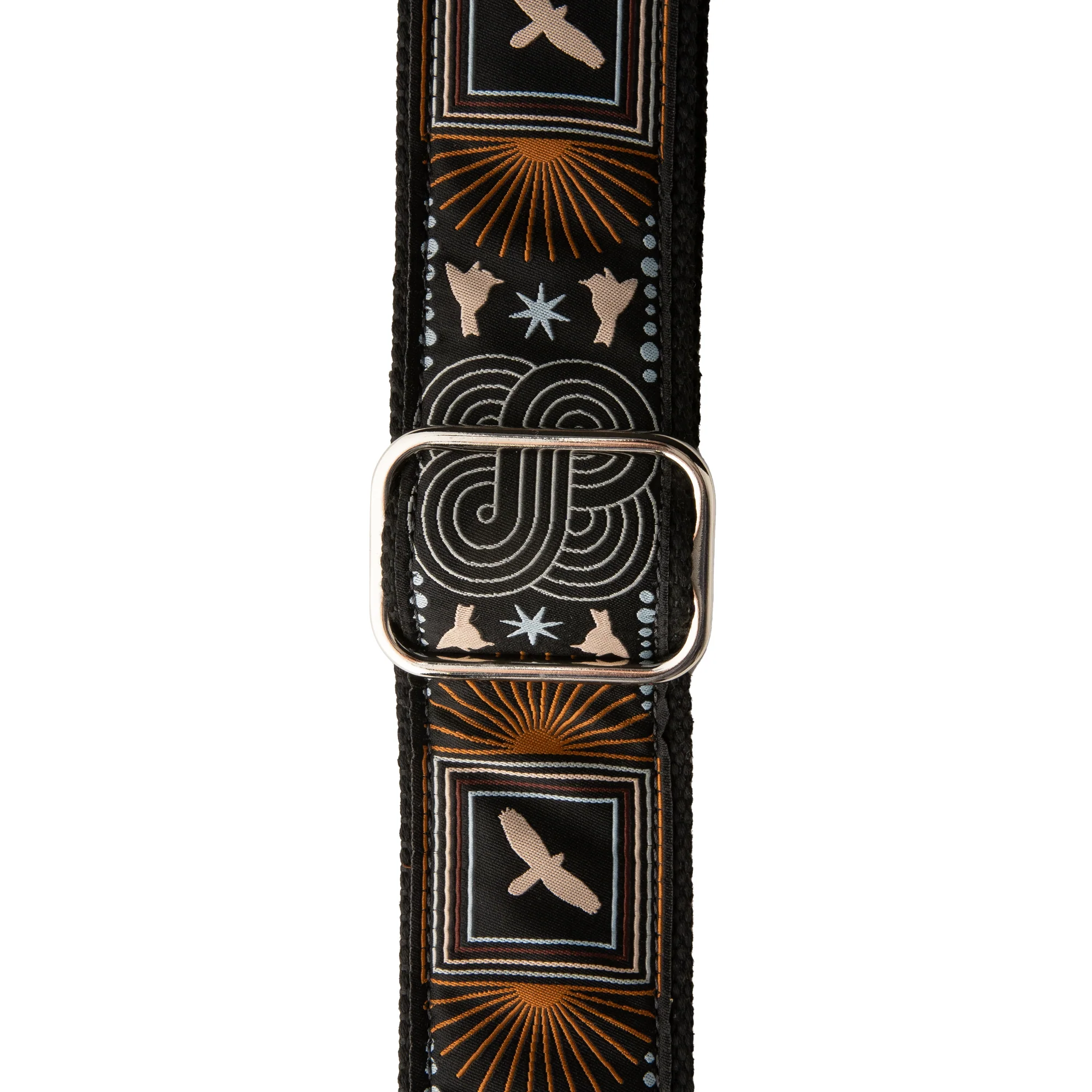 2” PRS Deluxe Retro Strap, Custom Jacquard, Beige Birds - Image 3
