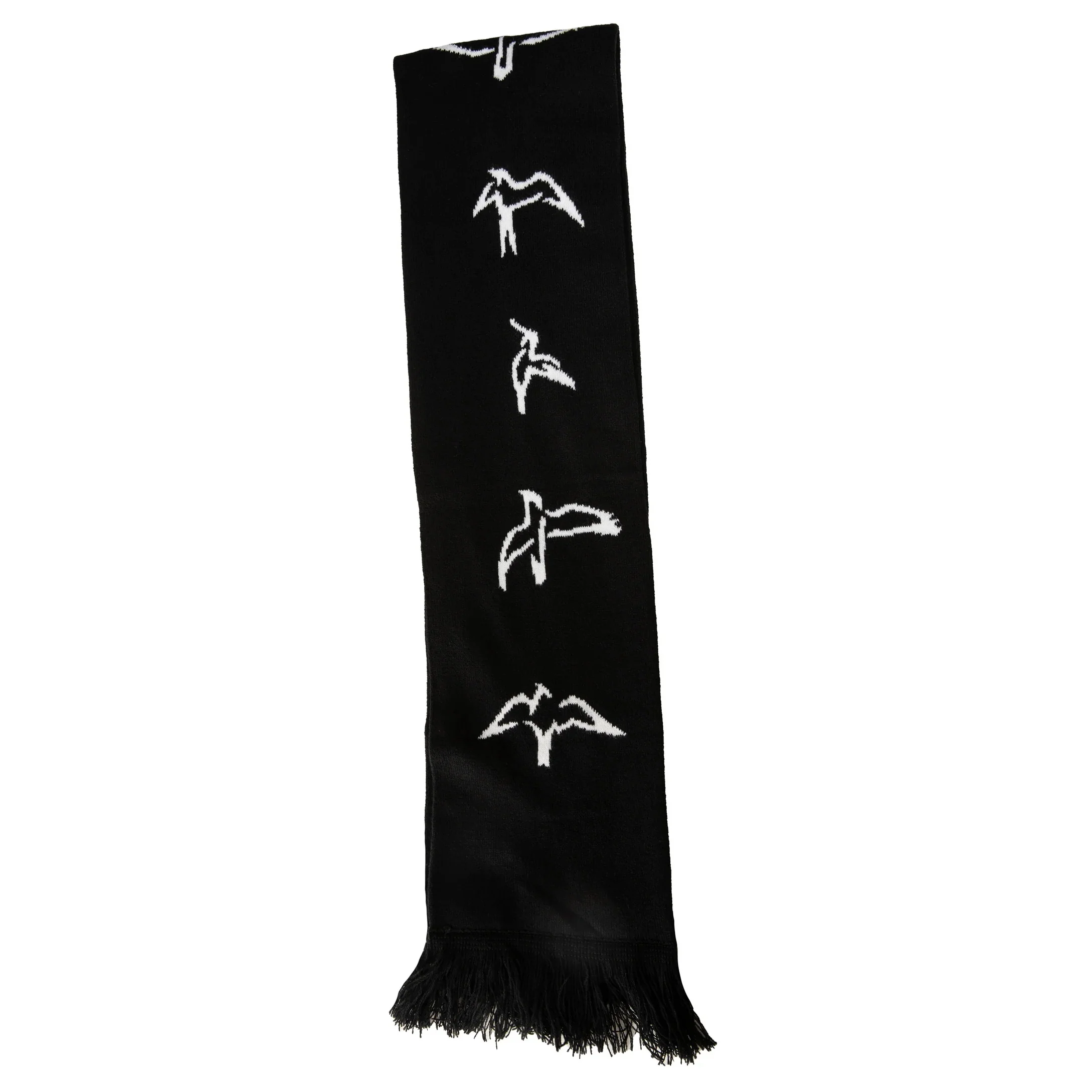 PRS Scarf, Jacquard Birds, Black - Image 3