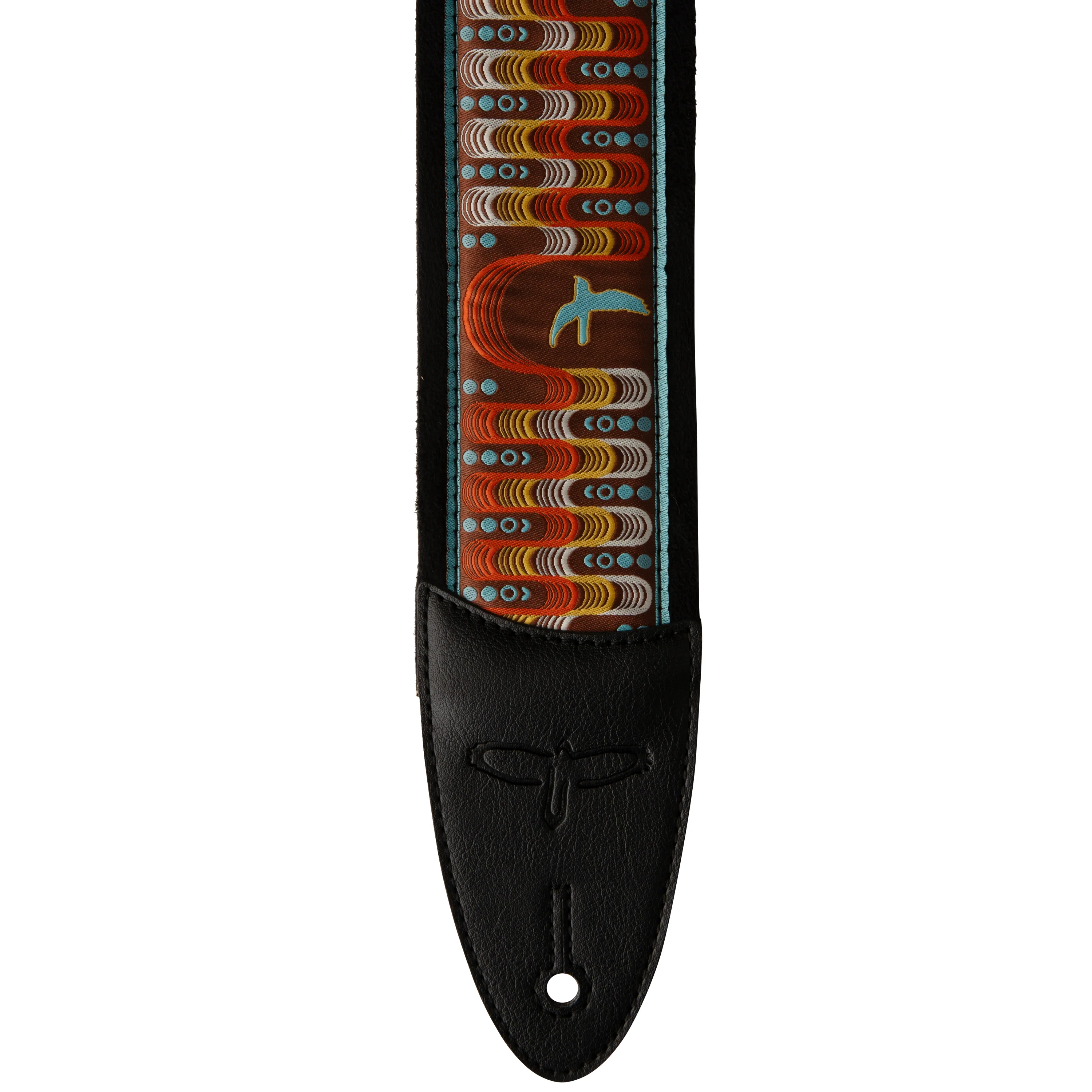 PRS 2.4" Padded Guitar Strap w/FLASH, Custom Jacquard Birds Wavelength - Image 2