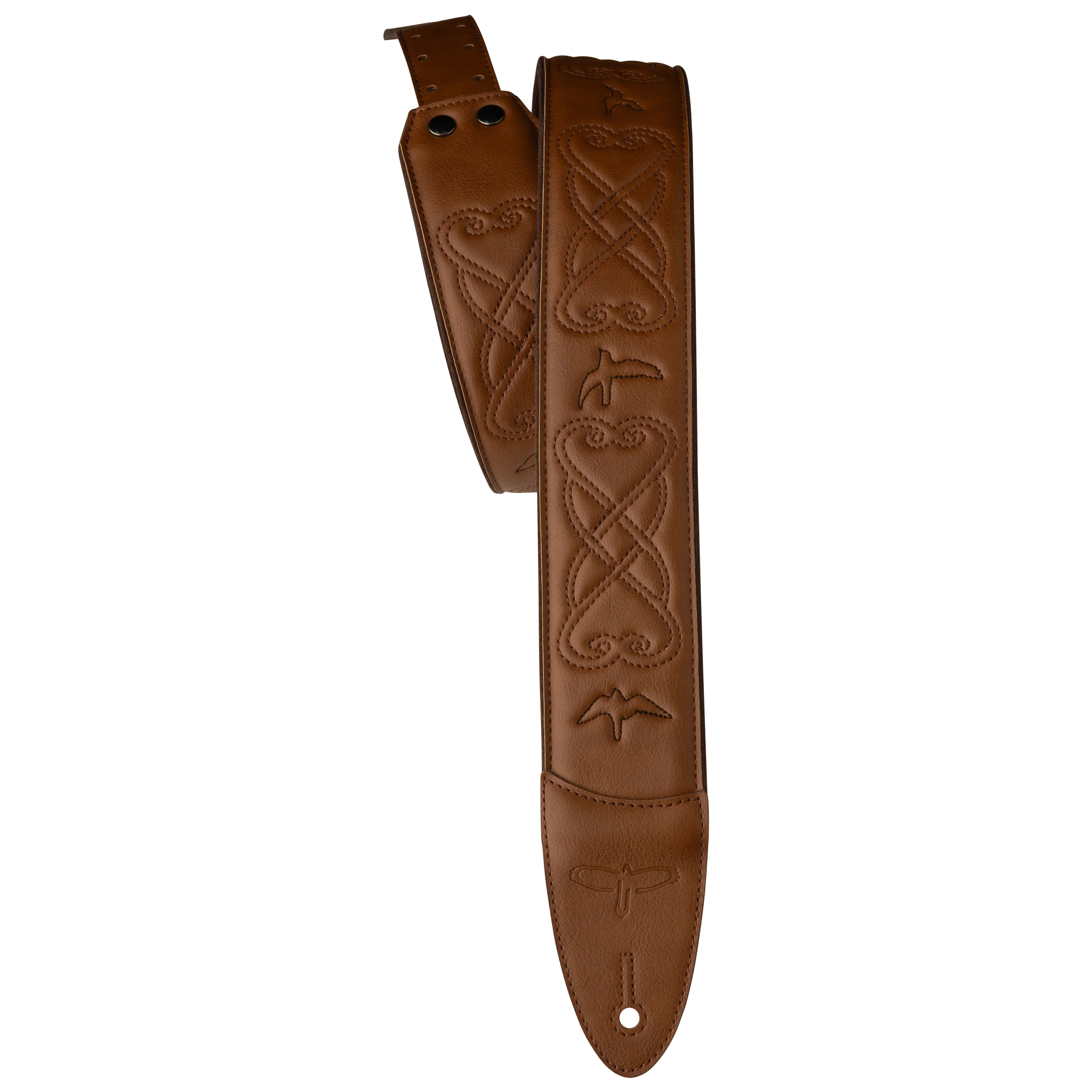 PRS 2.4" Padded Guitar Strap w/RAS, Custom Leather (Faux) Birds - Image 10