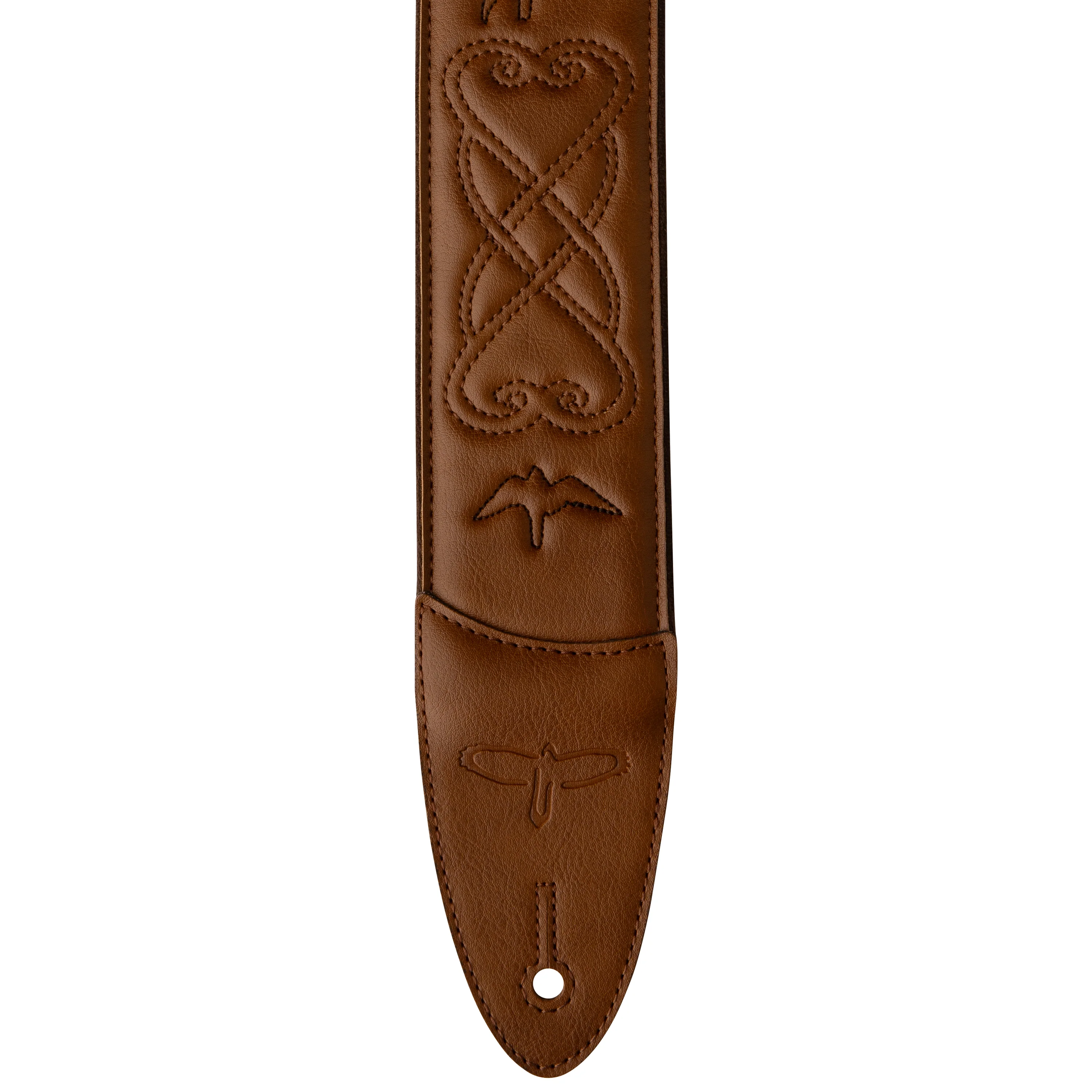 PRS 2.4" Padded Guitar Strap w/RAS, Custom Leather (Faux) Birds - Image 11