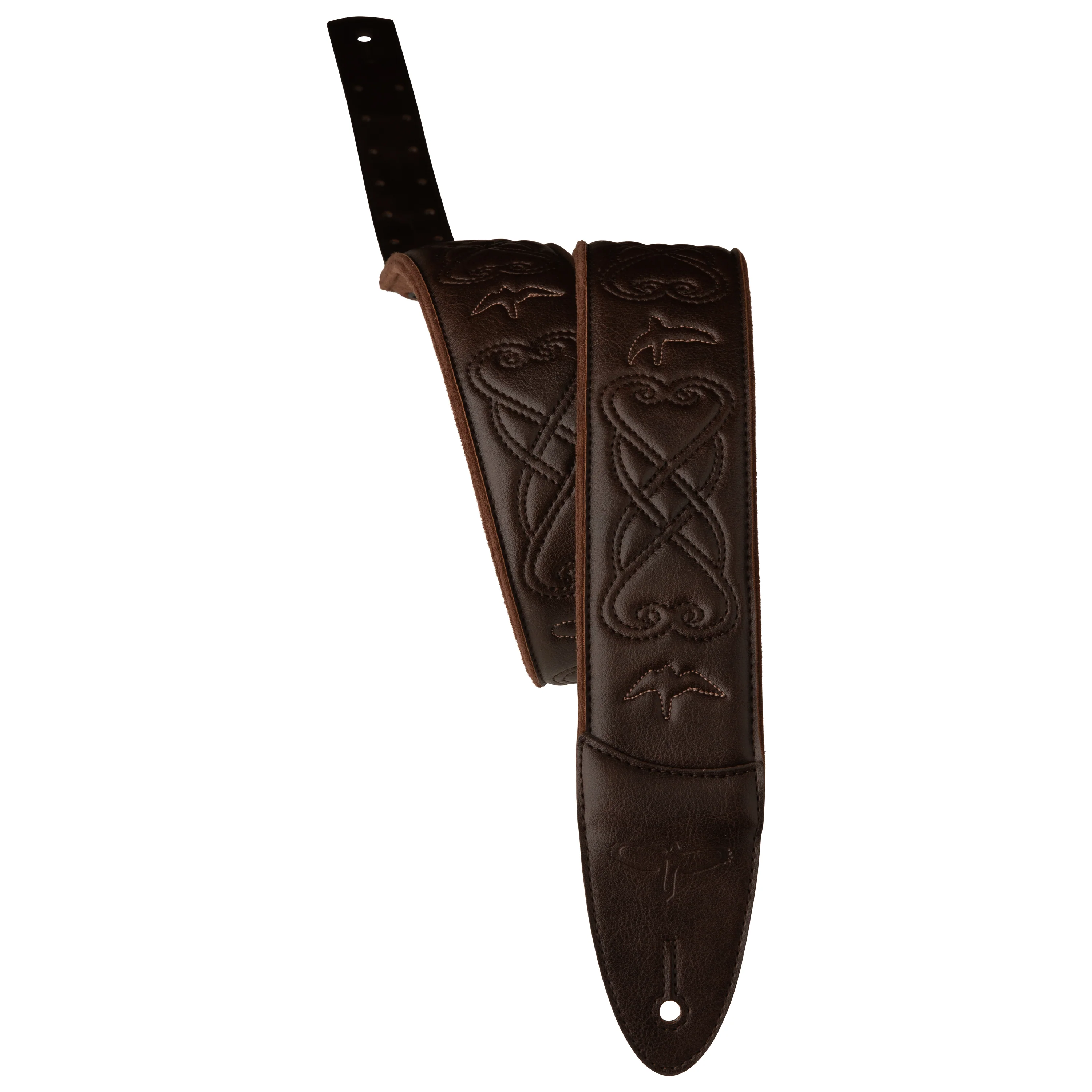 PRS 2.4" Padded Guitar Strap w/RAS, Custom Leather (Faux) Birds - Image 4