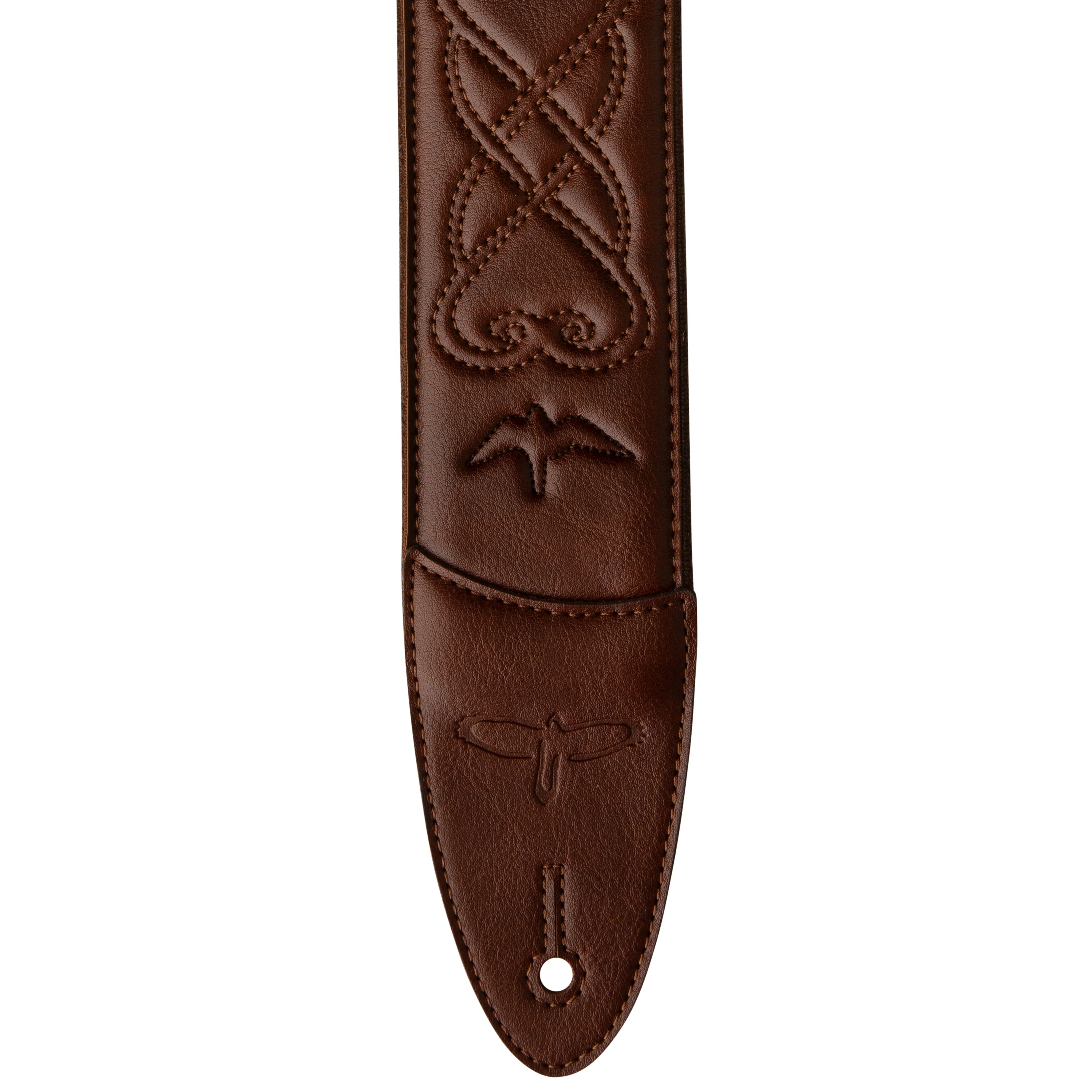 PRS 2.4" Padded Guitar Strap w/RAS, Custom Leather (Faux) Birds - Image 8