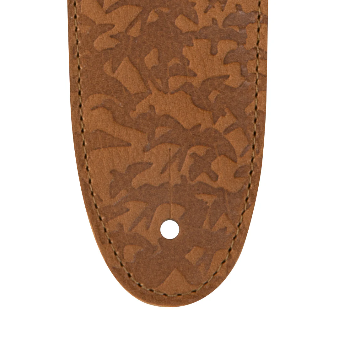 PRS 2.5” Leather Bird Swarm Strap (Rust and Tan) - Image 3