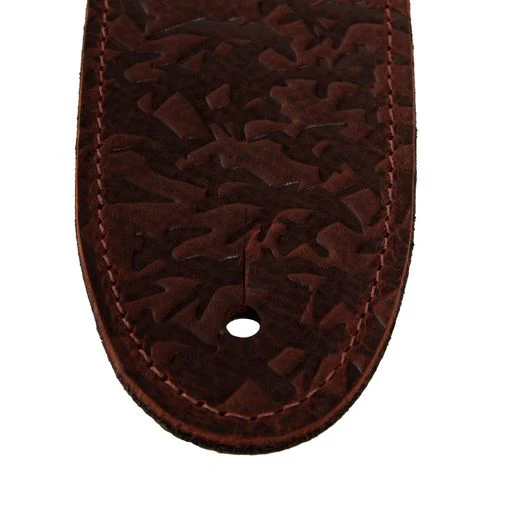 PRS 2.5” Leather Bird Swarm Strap (Rust and Tan) - Image 6