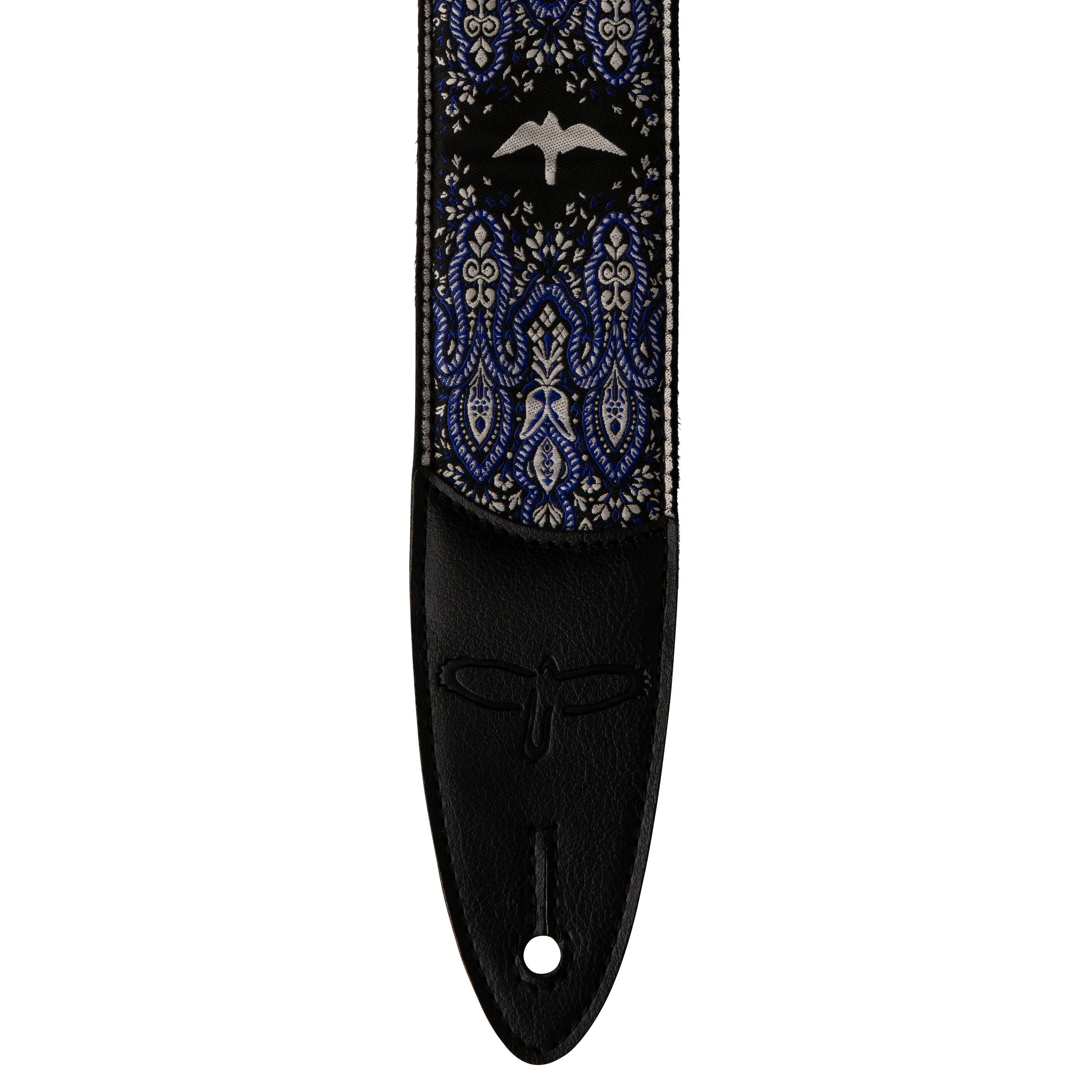 PRS 2" Guitar Strap, Custom Jacquard Birds Fleur - Image 2