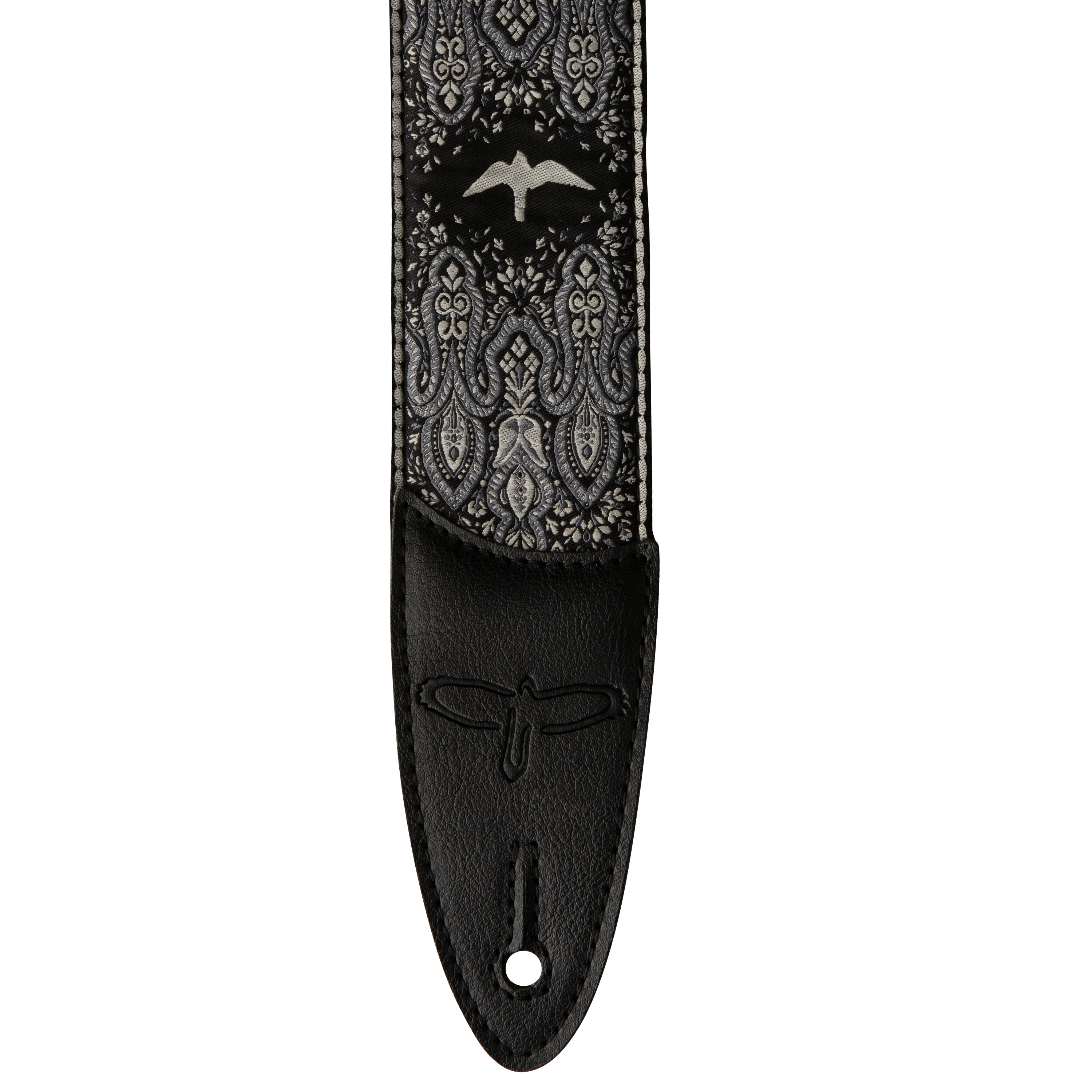 PRS 2" Guitar Strap, Custom Jacquard Birds Fleur - Image 5