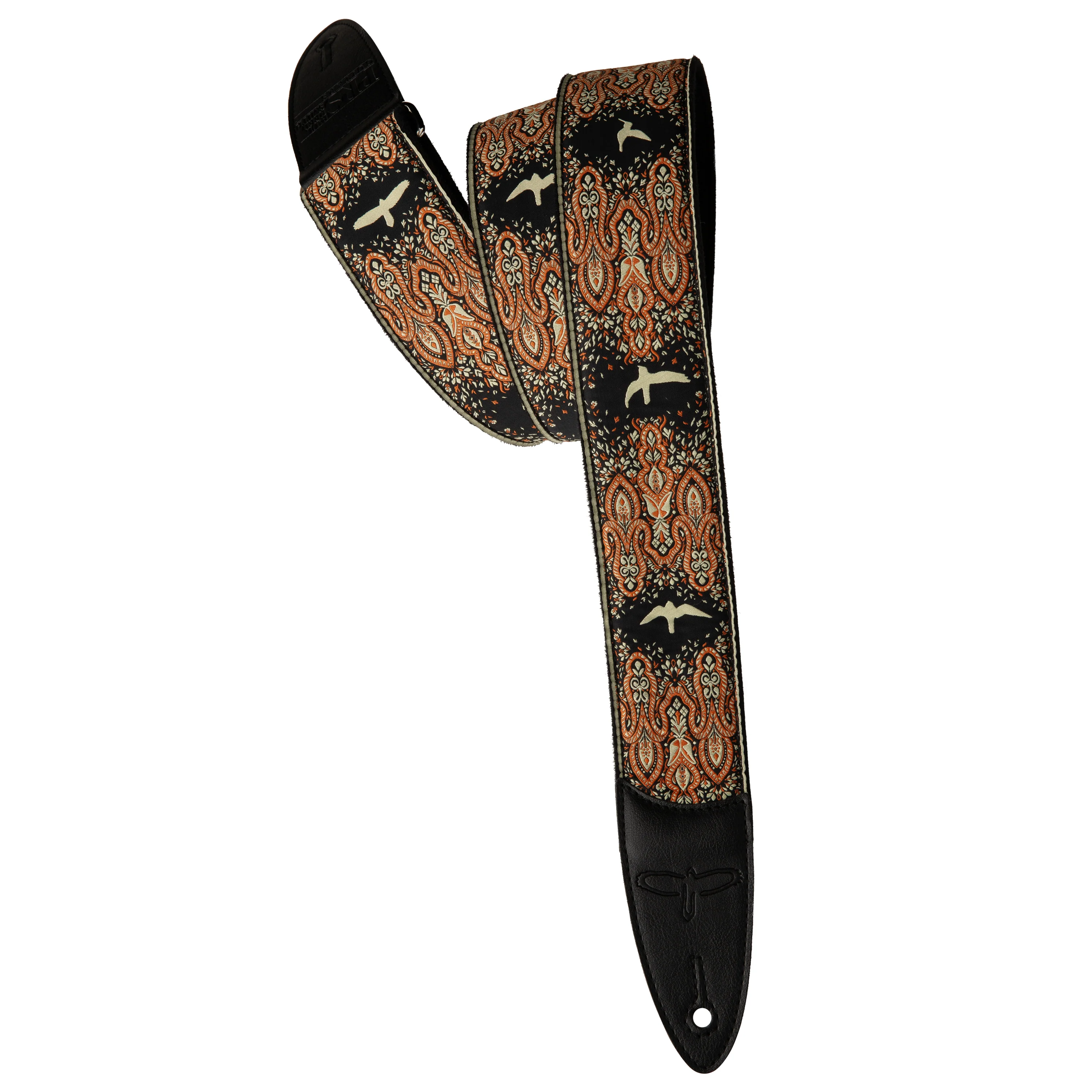 PRS 2" Guitar Strap, Custom Jacquard Birds Fleur - Image 6