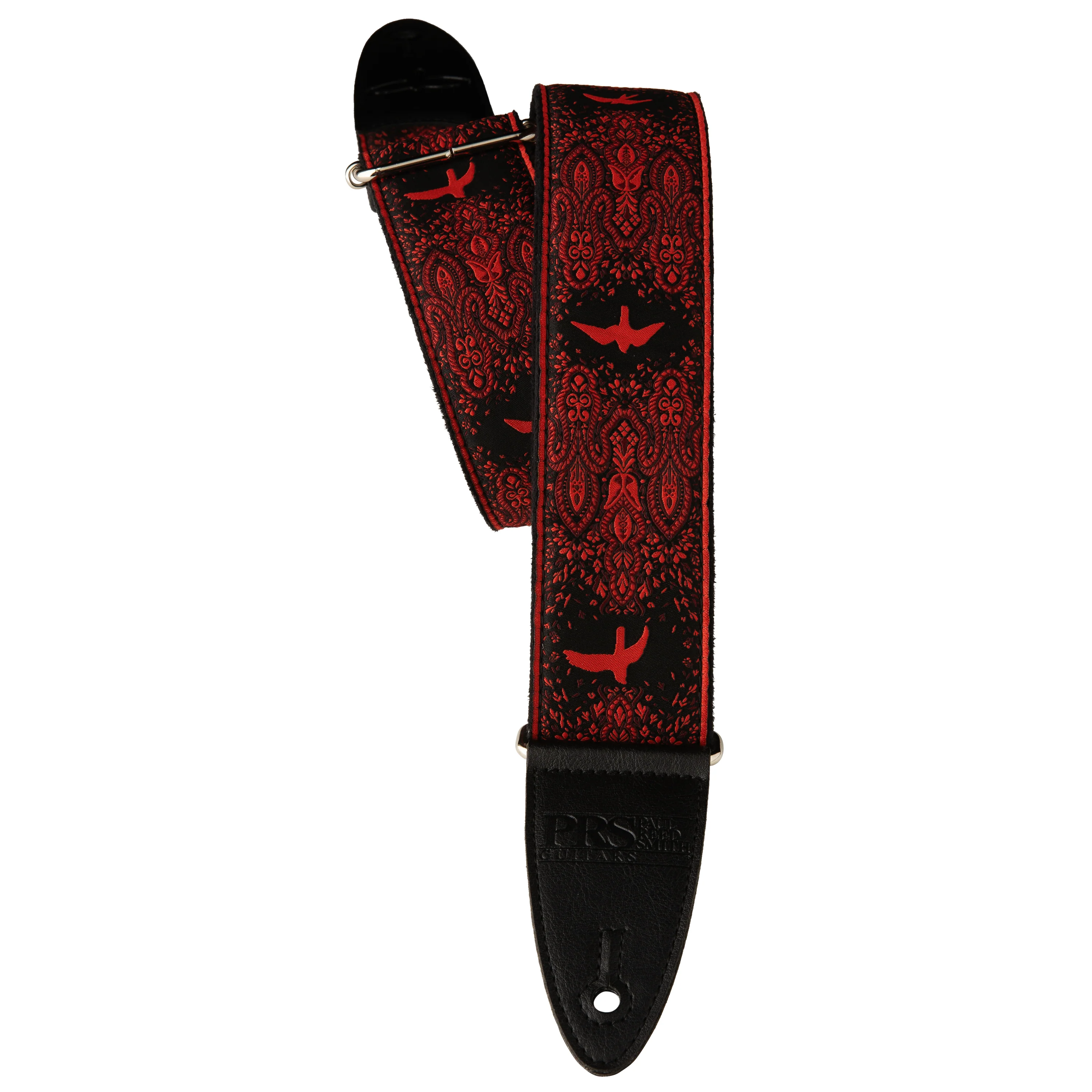 PRS 2" Guitar Strap, Custom Jacquard Birds Fleur - Image 8