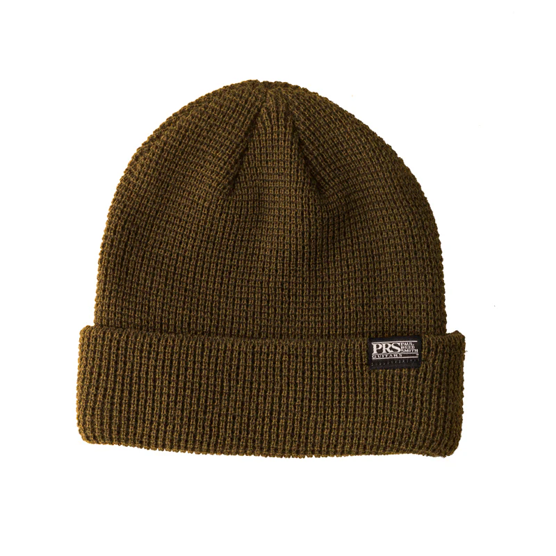 PRS Block Logo Knitted Beanie (Green or Blue) - Image 3