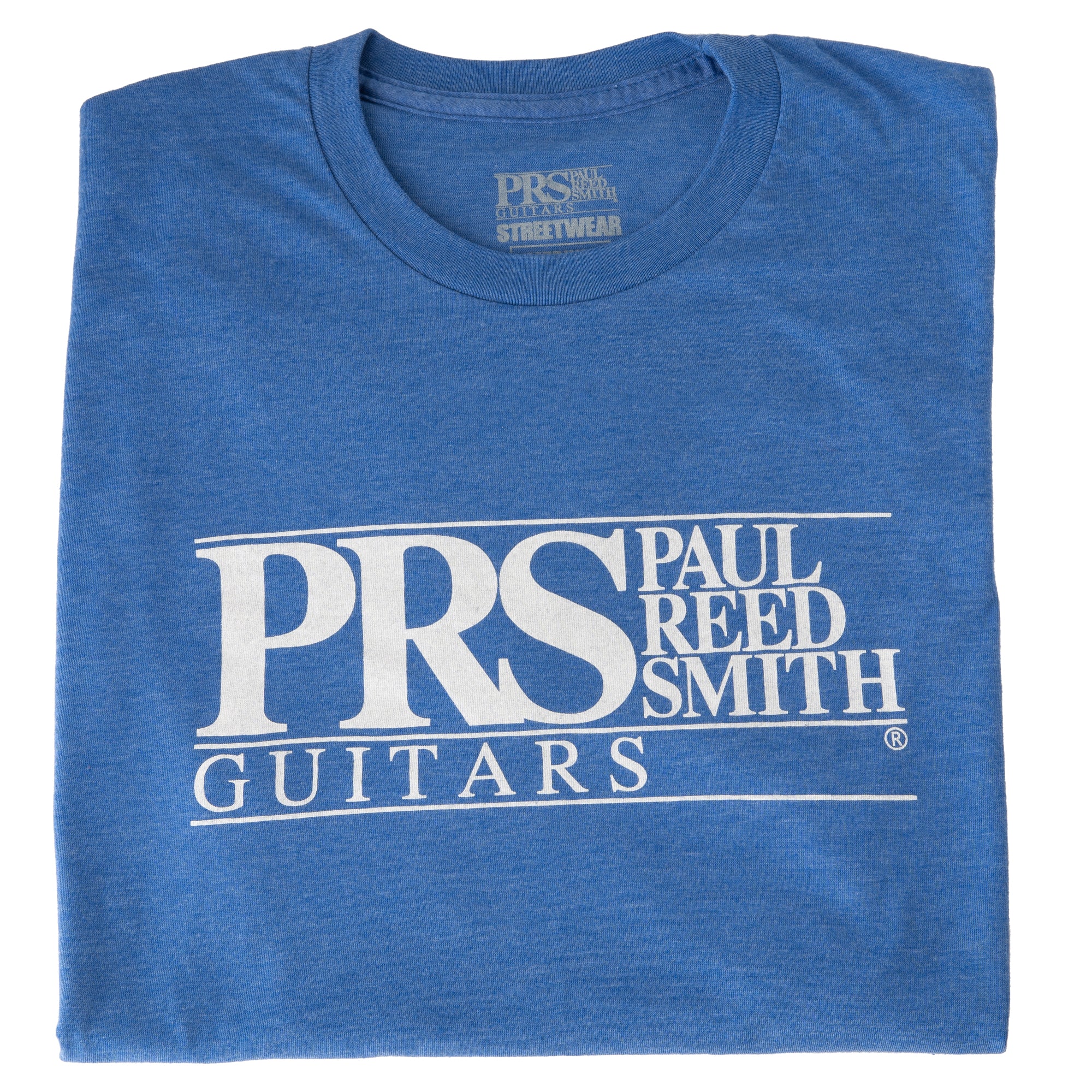 PRS Block Logo Tee, Heather Blue - Image 2