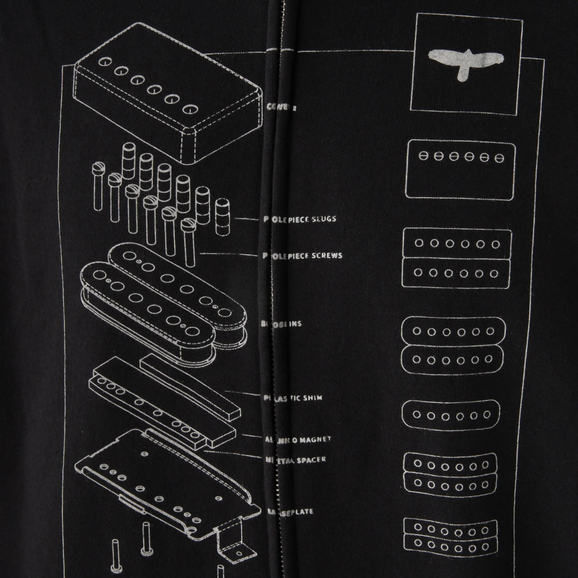 PRS Exploded Pickup Hoodie, Full Zip - Image 2